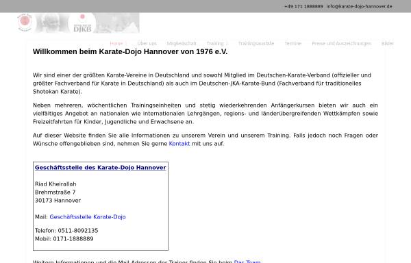 Vorschau von www.karate-dojo-hannover.de, Karate Dojo Hannover