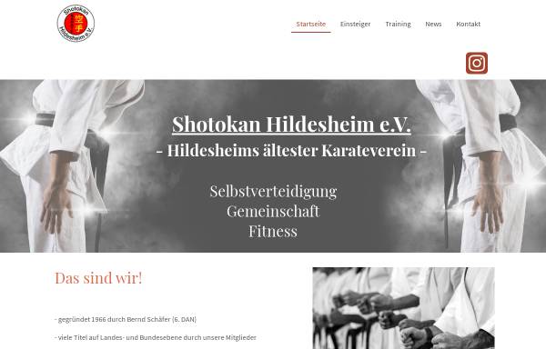 Vorschau von shotokan-hildesheim.de, Shotokan Hildesheim e.V.