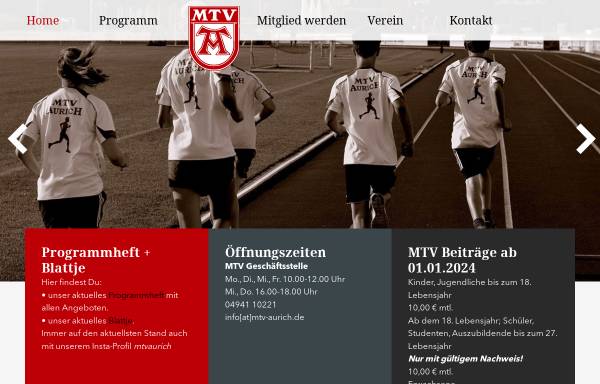 Vorschau von www.mtvaurich.de, MTV Aurich