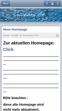 Vorschau der mobilen Webseite ssc-germania.de, SSC Germania Braunschweig 08 e. V.