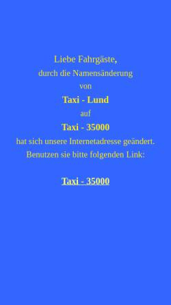 Vorschau der mobilen Webseite www.taxi-lund.de, Taxi-Lund