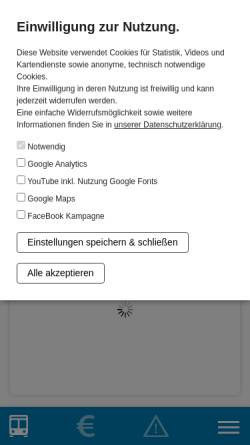 Vorschau der mobilen Webseite www.vsninfo.de, Verkehrsverbund Süd-Niedersachsen (VSN)