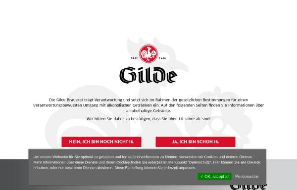Vorschau von www.gildebrau.de, Gilde Brauerei AG