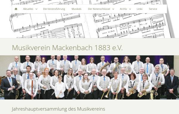 Vorschau von www.mvmackenbach.de, Musikverein Mackenbach 1883 e.V.