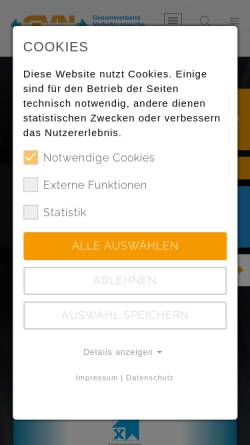 Vorschau der mobilen Webseite www.gvn.de, Gesamtverband Verkehrsgewerbe Niedersachsen e.V.