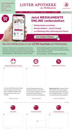Vorschau der mobilen Webseite www.lister-apotheke.de, Lister Apotheke, Dr. Brigitte Seegerer
