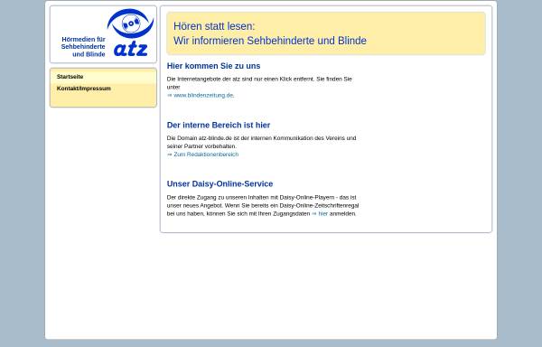 Vorschau von www.atz-blinde.de, Tonband-Zeitung für Blinde