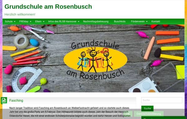 Vorschau von gs-am-rosenbusch.de, Grundschule am Rosenbusch