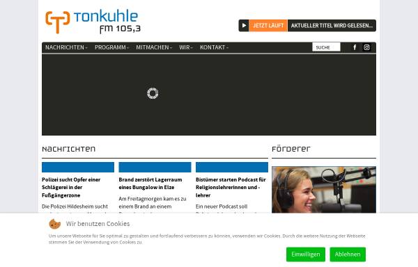 Vorschau von www.tonkuhle.de, Radio Tonkuhle