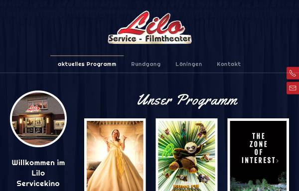 Vorschau von www.kino-loeningen.de, Lilo Service-Filmtheater