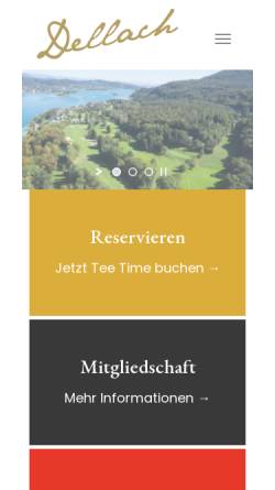 Vorschau der mobilen Webseite kgcdellach.at, Golfclub Dellach