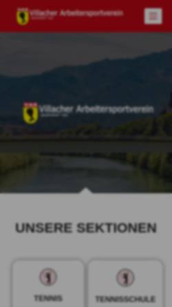 Vorschau der mobilen Webseite www.vas-villach.at, Villacher Arbeiter Sportverein