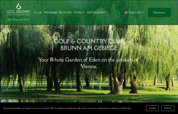 Vorschau von www.gccbrunn.at, Golf & Country Club Brunn