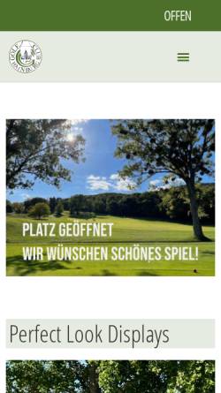 Vorschau der mobilen Webseite golfclub-hainburg.at, Golfclub Hainburg