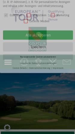 Vorschau der mobilen Webseite www.gcebreichsdorf.at, Golfclub Schloss Ebreichsdorf