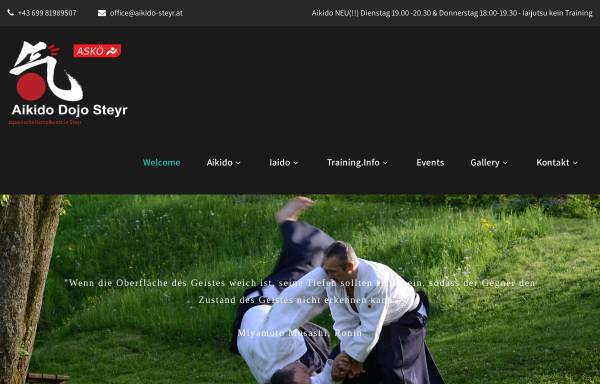Vorschau von www.aikido-steyr.at, Aikido Steyr
