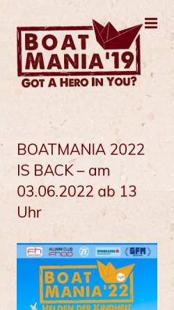 Vorschau der mobilen Webseite boatmania.at, Boatmania