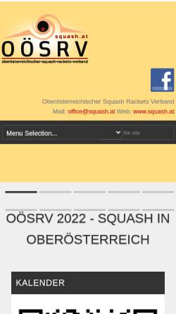 Vorschau der mobilen Webseite www.squash.at, Styria Squash People