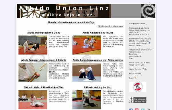 Vorschau von www.aikido-linz.at, Aikido Union Linz