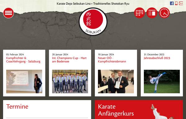 Vorschau von www.seibukan.at, Seibukan-Karateklub SHS Kleinmünchen