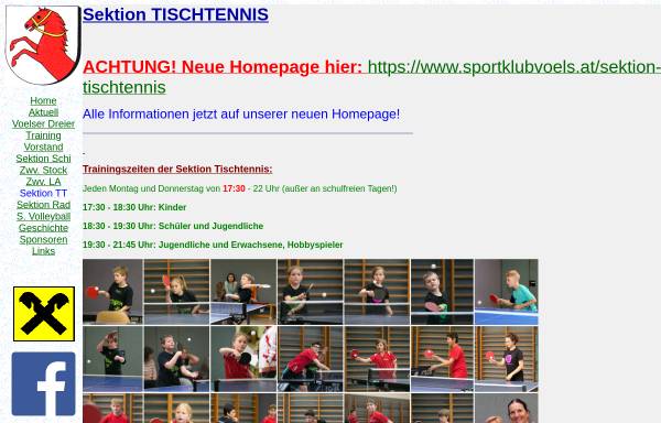 Vorschau von www.sportklubvoels.tyrol-at.net, Sportclub Völs Sektion Tischtennis