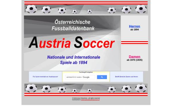 Vorschau von www.austriasoccer.at, Fußball in Österreich