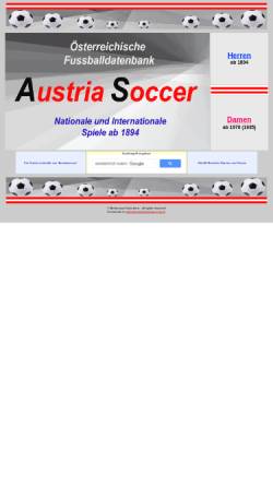 Vorschau der mobilen Webseite www.austriasoccer.at, Fußball in Österreich