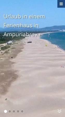 Vorschau der mobilen Webseite www.ampuriabrava-ferienhaus-urlaub.de, Ferienhaus in Ampuriabrava