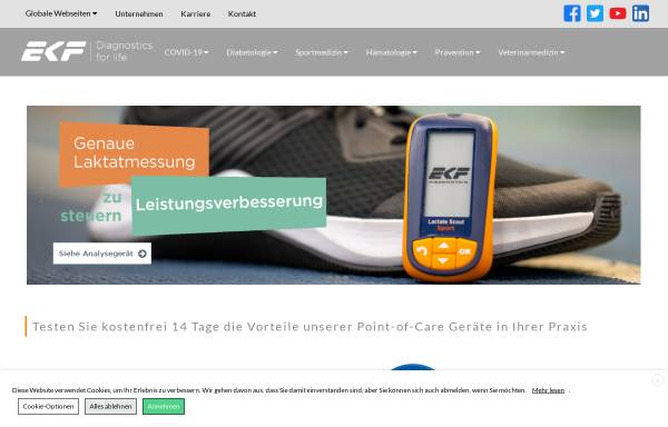 Vorschau von www.ekf-diagnostic.de, EKF-Diagnostik GmbH