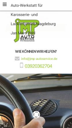 Vorschau der mobilen Webseite www.jmp-autoservice.de, JMP Autoservice