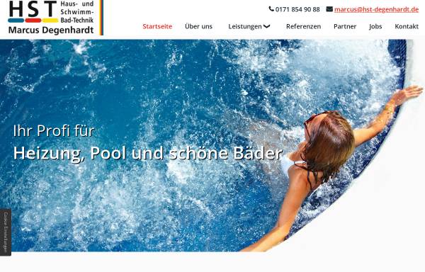 Vorschau von www.hst-degenhardt.de, Haus- und Schwimmbadtechnik Degenhardt