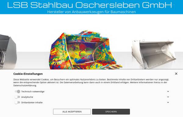 Vorschau von www.lsb-baggertechnik.de, LSB Stahlbau