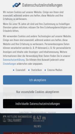 Vorschau der mobilen Webseite www.portofbasel.ch, Rheinhäfen bei der Basel