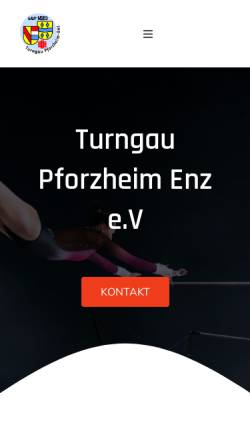 Vorschau der mobilen Webseite www.turngau-pforzheim-enz.de, Turngau Pforzheim-Enz