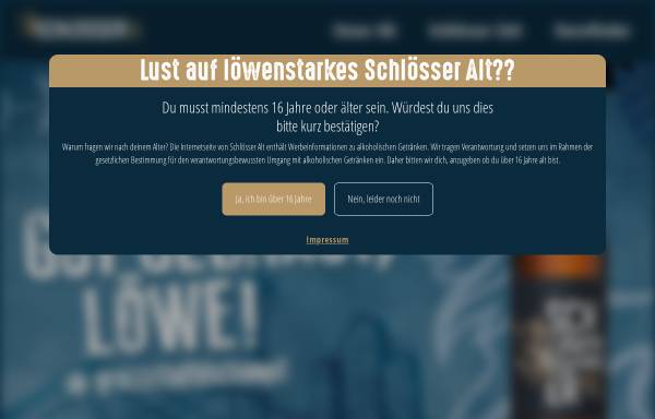 Vorschau von www.schloesser.de, Brauerei Schlösser, Brau und Brunnen Brauereien GmbH