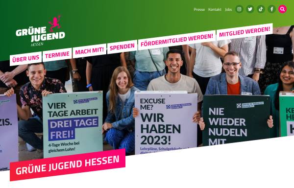 Vorschau von www.gjh.de, Grüne Jugend Hessen