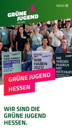 Vorschau der mobilen Webseite www.gjh.de, Grüne Jugend Hessen