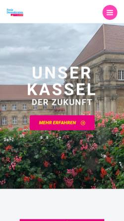 Vorschau der mobilen Webseite www.fdp-fraktion-kassel.de, FDP-Fraktion Kassel Stadt