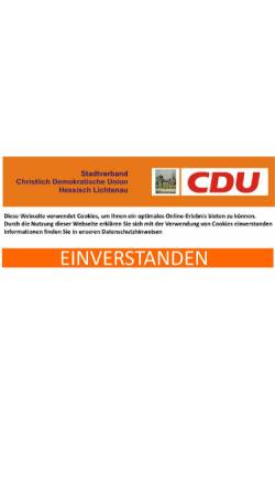 Vorschau der mobilen Webseite cdu-heli.de, CDU Hessisch Lichtenau