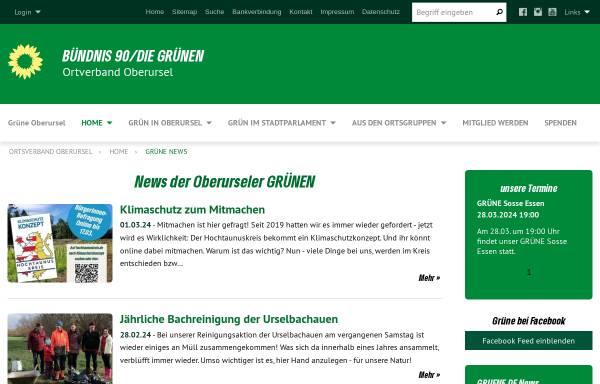 Vorschau von www.gruene-oberursel.de, Bündnis 90/Die Grünen Oberursel