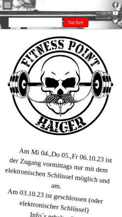 Vorschau der mobilen Webseite www.fitness-point-haiger.de, Fitness Point Haiger