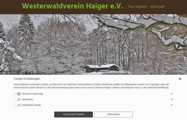 Vorschau von www.westerwaldverein-haiger.de, Westerwaldverein Haiger e.V.