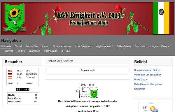 Vorschau von www.kgveinigkeit.de, Kleingärtnerverein Einigkeit e.V. 1913