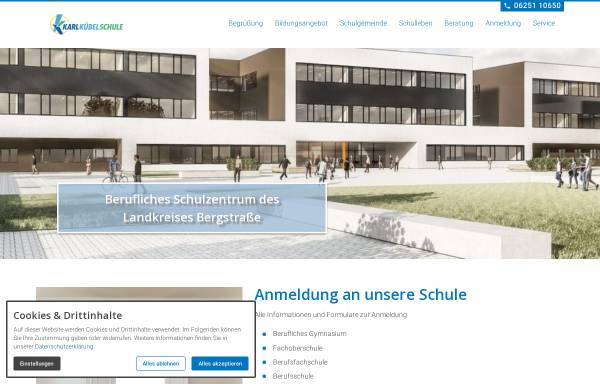 Vorschau von www.karlkuebelschule.de, Karl Kübel Schule