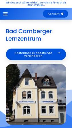 Vorschau der mobilen Webseite www.badcamberger-lernzentrum.de, Bad Camberger Lernzentrum
