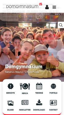 Vorschau der mobilen Webseite www.rms-fulda.de, Rabanus-Maurus-Schule (Domgymnasium)