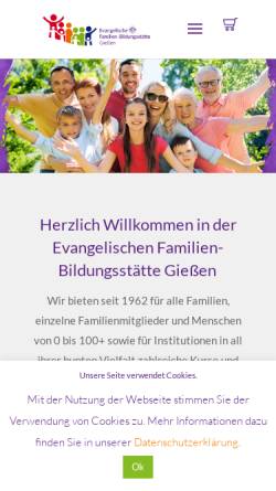Vorschau der mobilen Webseite www.fbs-gi.de, Familien-Bildungsstätte Gießen