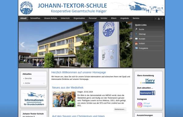 Vorschau von www.jts-haiger.de, Johann-Textor-Schule