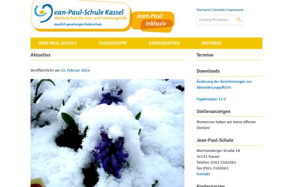 Vorschau von www.jean-paul-schule.de, Jean-Paul-Schule