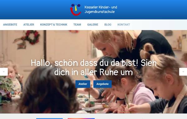 Vorschau von www.kasseler-kindermalschule.de, Kasseler Kinder- und Jugendkunstschule